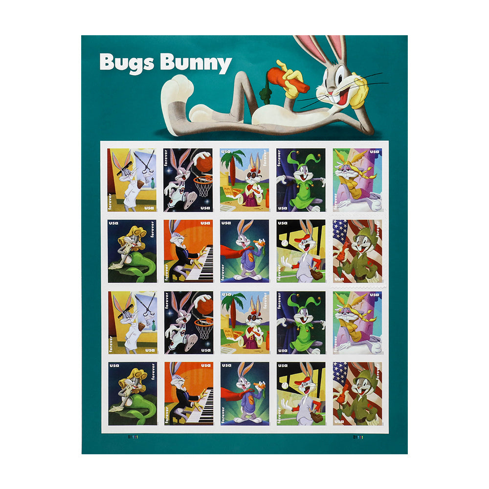 1997 U.S. Forever Postage Stamps Celebrating Bugs Bunny