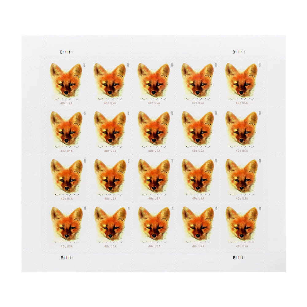 2023 40c Red Fox (Sheet Stamp)
