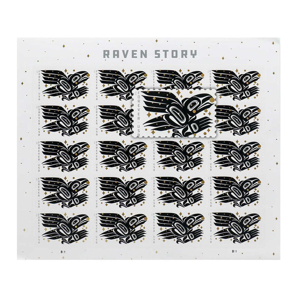 2021 US Raven Story Forever Postage Stamps