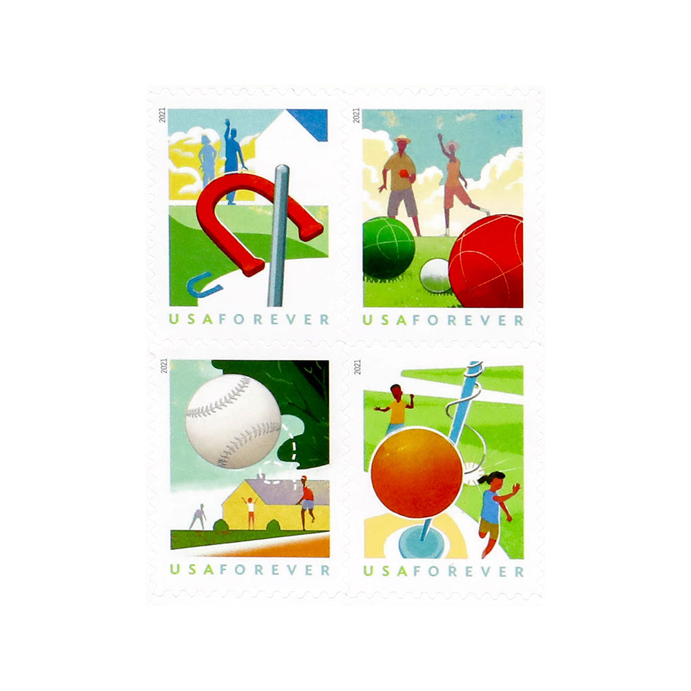 2021 US Backyard Games Forever Stamps