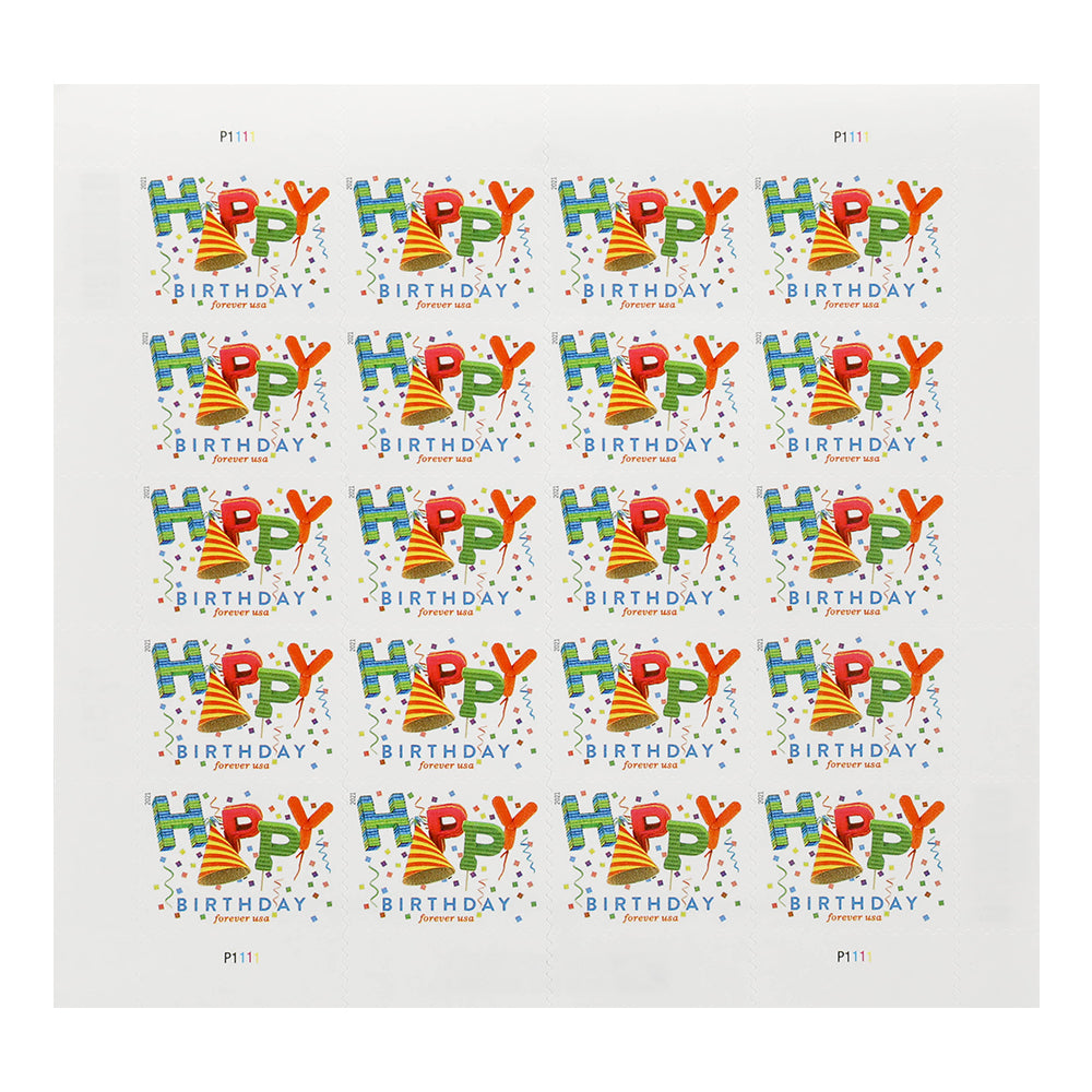 US 2021 Happy Birthday Stamps Forever